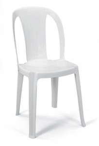 chaise empilable plastique