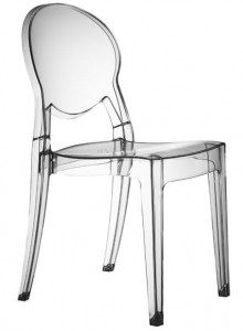 chaise design transparente