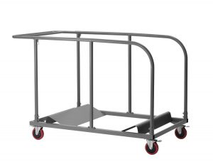 Chariot de transport pour tables pliantes rondes