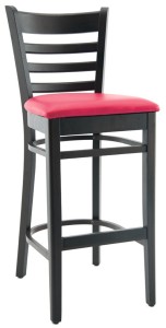 tabouret de bar bois et cuir