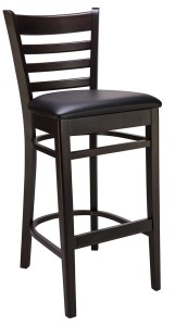 tabouret de bar bois et cuir