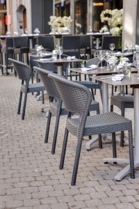 mobilier de terrasse de restaurant