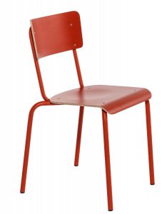 chaise style écolier en stratifié pour horeca