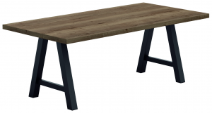 table vintage avec design simple et élégant structure en métal pour horeca