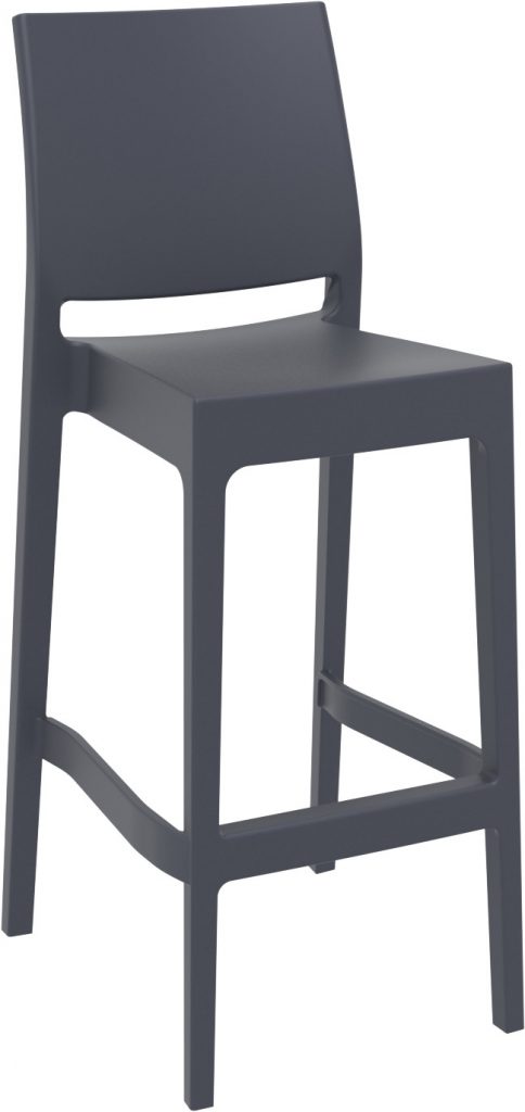 tabouret en polypropylène design pour table haute intérieur et extérieur