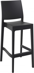 tabouret en polypropylène design pour table haute intérieur et extérieur