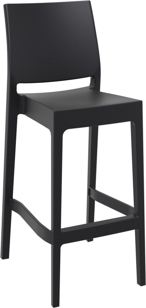 tabouret en polypropylène design pour table haute intérieur et extérieur