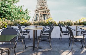 chaise de terrasse empilable dauphine Lepage