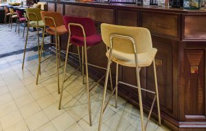 tabouret de bar velours